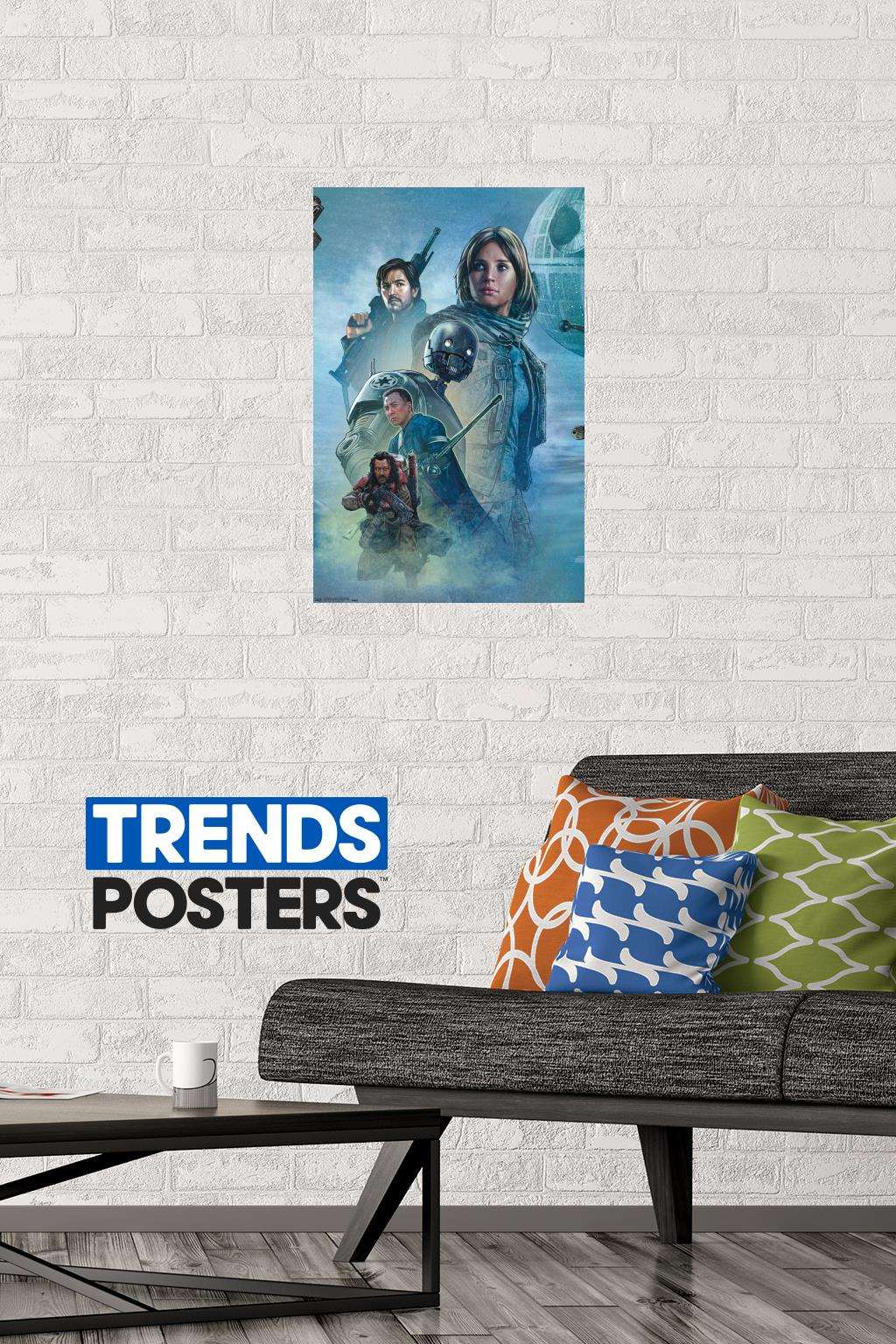 Star Wars: Rogue One - Celebration Mural Wall Poster, 14.725" x 22.375"