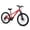 Red, variant on 24 Inch 6-Speed Mountain Bike for Kids Boys and Girls, Steel Frame with Suspension Fork, Front and Rear Disc Brakes, Ages 9-12