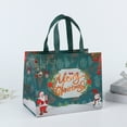 thumbnail image 7 of dianhelloya Christmas Gift Bag Santa Claus Snowman Design Large Capacity Dual Handle Non-woven Fabric Candy Gift Packaging Bag for Xmas H, 7 of 7