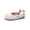 Beige, variant on FLMEI Girls Sandals for Kids Toddler Flower Wrap Toe Princess Shoes Performances Single Shoes Summer Flats Dress Shoes