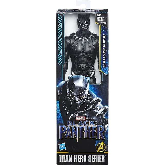 Marvel Avenger Endgame Titan Hero Series, Black Panther, 12 ", figura de acción, Pantera, muñeca de juguete para niños Fivean unisex