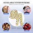 thumbnail image 7 of Bingfone Men's Pajama Set 2 Piece Loungewear PJs, Long Sleeve with Pajama Pants-Vintage White Polka Dot Sunflower, 7 of 7