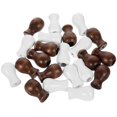 thumbnail image 4 of 24pcs Wooden Cord Pulls Decorative Tassel Charms for Blinds & Window Treatments Easy Installation for Roman Shades Ceiling Fans Brown White, 4 of 5