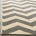 thumbnail image 4 of Safavieh Courtyard Bailey Chevron Indoor/Outdoor Area Rug, Gray/Beige, 4' x 5'7", 4 of 13