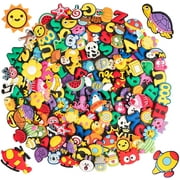 100pcs PVC Different Shoe Charms for Shoe Decoration and Boys Girls Birthday Christmas Party Favors Gifts for Crocs