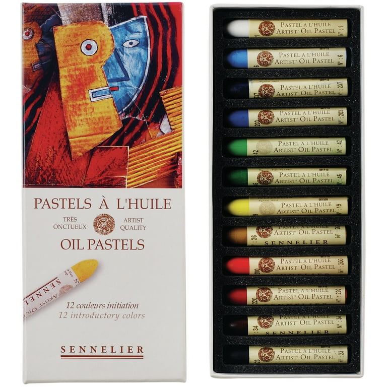 Sennelier Oil Pastel Set, 12-Colors 