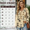 thumbnail image 7 of DISNIMO Schnauzer Printed Shirts for Women Dog Paw Printed Hoodies V Neck Sweatshirts Long Sleeve Pullover Tops for Daily Wear, S, 7 of 7