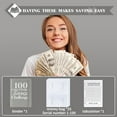 thumbnail image 6 of 100 Envelopes Money Saving Challenge Money Saving Binder 100 Envelope Challenge Binder Savings Binder Envelope A5 Savings Challenge Book (A5grey), 6 of 12