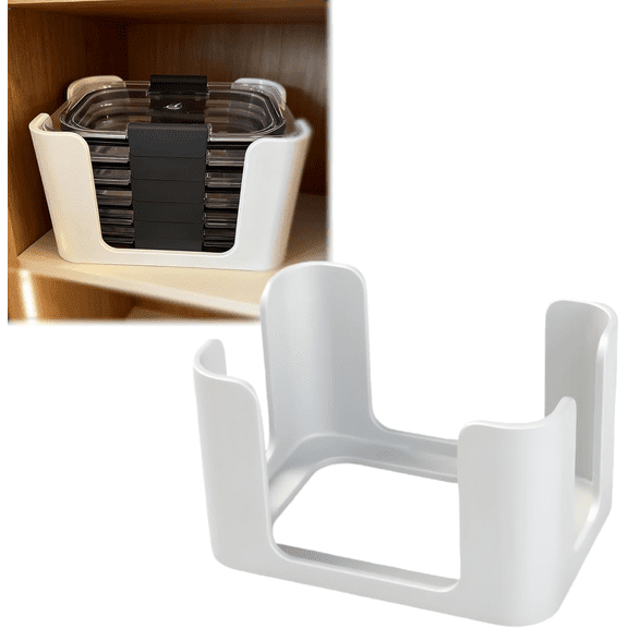 Lid Holder Compatible with Rubbermaid Brilliance and Compatible with Tupperware, Stackable Container Lid Organizer Rack, Save Kitchen Cabinet Space
