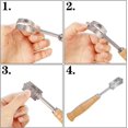 thumbnail image 4 of 2 Pieces Bread Lame Slashing Tool Set with 10 Pieces Replaceable Blades, Stainless Steel Bread Slasher for Bread Bakers/Kitchen Baking, 4 of 6