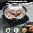 thumbnail image 6 of Pure Titanium Hammered Pan Pro, TITAnium Frying Pan for Cooking, Pure Titanium Wok with Lid, Non-Stick Nutri Pans, Scratch-Resistant, Dishwasher Safe, Compatible All Stovetops (Without lid, M+L+XL), 6 of 7