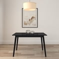 thumbnail image 2 of Plank+Beam 48" Mid Century Modern Dining Table, Solid Wood Kitchen & Dining Room Table for 4, Black, 2 of 9