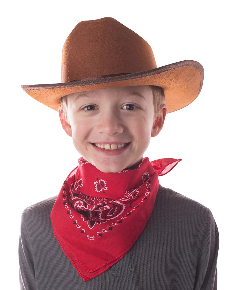 Aeromax ARX-CBBR-HAT-C Aeromax Junior Cowboy Costume Hat With Bandanna