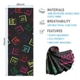 thumbnail image 2 of Math Equations Lab Diagrams Green Pattern Hot Yoga Mat Towel Non Slip for Hot Yoga - Quick-Drying Yoga Mat Cover with 4 Corner Pockets with Travel Bag - Hot Yoga Towel Non Slip 70"x26", 2 of 6
