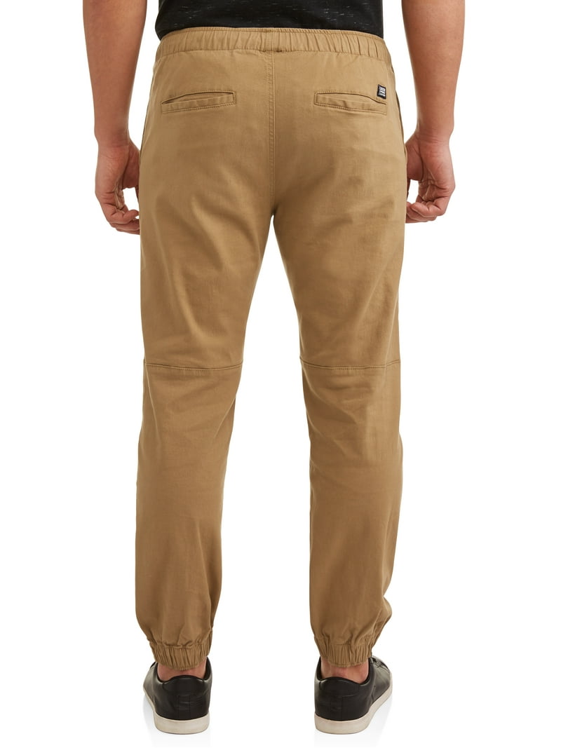 HALEO × FTL JOGGER BROWN XLサイズ Lazer Men's Pull-On Stretch Twill Jogger Pants, Sizes S-XL, Mens