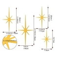 thumbnail image 6 of sunsanly 4Pcs Starburst Wall Decoration Vintage Mid-Century Modern Home Office Indoor Wall Art 3D Printed Metal Pointed Star Ornament, 6 of 8