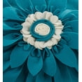 thumbnail image 3 of Saro Lifestyle Felt Flower Poly Filled Throw Pillow, 3 of 5