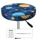 thumbnail image 4 of Disketp Planets And Stars1 Funda Redonda para Taburete, Funda de Cojín para Silla de Bar Suave y Elástica-14 inch, 4 of 7