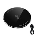 thumbnail image 1 of Wireless Charging Pad Smart Phone Bluetooth  Fast Charger Aluminum Alloy USB Charger  Black, 1 of 9