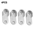 thumbnail image 4 of MesaSe 2PCS Zinc Alloy Closet Rod End Bracket for 16mm Wardrobe Support, 4 of 7