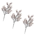 thumbnail image 2 of Ramo de flores de seda artificiales con flores de ciruelo y paniculata | Centro de mesa floral artificial realista con tallos flexibles, 2 of 6