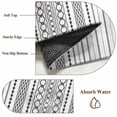 thumbnail image 6 of 3'x5' Area Rugs, Black White Striped Indoor Outdoor Area Rug for Living Room Bedroom, Modern Farmhouse Geometric Washable Bathroom Rugs Kitchen Floor Carpet Mats Home Decor Aesthetic, 6 of 8