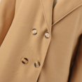 thumbnail image 6 of Women's Winter Wool Mid Length Coat Notched Lapel Buttoned Trench Coat Coat, 6 of 6