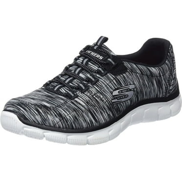 Skechers Women's Empire Fashion Sneaker Black/White 7.5