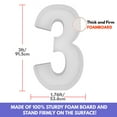 thumbnail image 4 of 3FT Mosaic Balloon Frame Number 3 Marquee Easy to Assemble Numbers Light Up Pre-Cut Kit Thick Foam Board Decoration Supplies for Birthdays, Anniversary, Baby Shower, 4 of 6