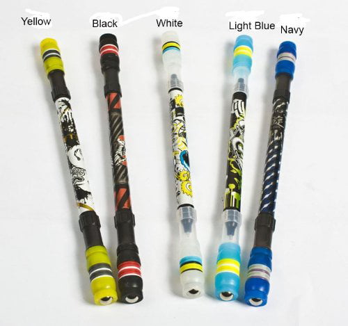 NA Stationery Solid Color Non Slip Coated 23cm Spinning Pen Matte Black A-003 