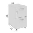thumbnail image 2 of Studio C 2 Drawer Mobile File Cabinet in Natural Elm - Engineered Wood, 2 of 10
