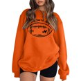 thumbnail image 1 of Gibobby Sudadera mujer Sudaderas de Navidad para mujer cuello redondo manga larga blusa de gran tamaño(Naranja,XG), 1 of 3