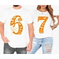 thumbnail image 3 of 6 and 7 Matching Halloween Shirts, Pumpkin and Bat Graphic T-Shirts, Funny Couple Costume Tees, 3 of 7