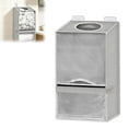 thumbnail image 6 of Bag Holder for Grocery Bags - Large Wall Mount Grocery Bag Holder with Dispenser for Kitchen, Oxford Cloth 2-in-1 Space-saving Bags Organizer, Black, 6 of 6