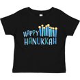 thumbnail image 3 of Inktastic Happy Hanukkah with Candles Boys or Girls Toddler T-Shirt, 3 of 5