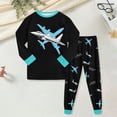 thumbnail image 2 of CAUYDY 2T 3T 4T 5T 24Months Baby Pjs for Boys Toddler Fall Winter Clothes Set Long Sleeved Shirt and Elastic Pants 2 Piece Little Kid Boys Outfits Cute Sizes 4-5 Years,Black, 2 of 6