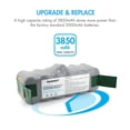 thumbnail image 3 of Tenergy New Long Cycle Life 3850mAh NiMH Roomba Replacement Battery For 500, 600, 700, 800, & 900 Series, 3 of 6