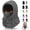 DarkGrey, variant on Winter Balaclava Ski Mask: Windproof Fleece Warm Face Cover Hood for Men Women Outdoor Sports Snowboarding Skiing Hiking Cycling Breathable Thermal Cold Weather Gear, White