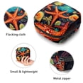 thumbnail image 3 of Starfish Period Pouch Sanitary Napkin Organizer Travel Storage Bag - Small Leather Pouch Included, 3 of 6