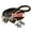 Black-Tan, variant on 1" X 8Ft Hilason Braided Poly Horse Barrel Reins Flat W/ Easy Grip Knots Snaps