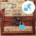 thumbnail image 4 of MasteelfCA 2pcs Padlock With Key Travel Lock Replacement Security Padlock Lock for Locker, 4 of 8