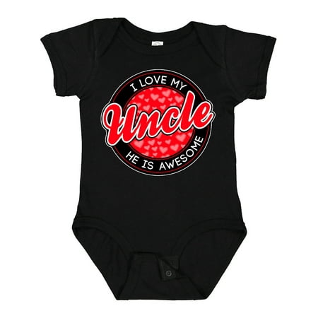 

Inktastic I Love My Uncle Gift Baby Boy or Baby Girl Bodysuit
