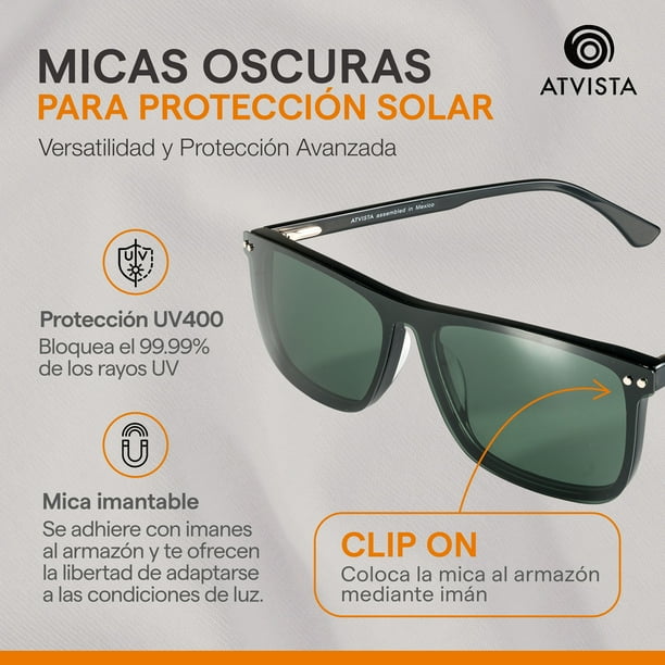 Lentes Clip On Para Luz Azul Para Computadora Proteccion Uv