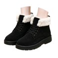 thumbnail image 4 of Noothes Warm Winter Boots for Women, Fleece Lined High Top Ankle Booties Non Slip Platform Snow Boots for Ladies Cold Weather Comfortable Outdoor, 4 of 8