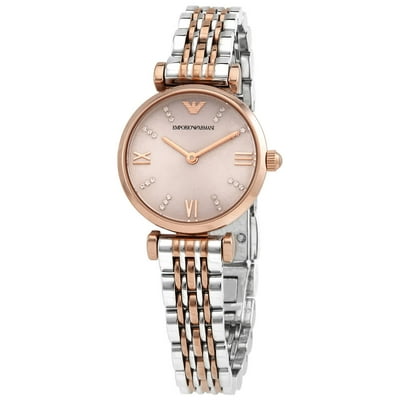 Pink 2024 armani watch