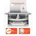 thumbnail image 5 of KFFKFF Electric Pizza Dough Press Machine, 6-Inch Pastry Press Plate, Stainless Steel Bread Presser, Adjustable Thickness Forming Tool for Commercial Use, Includes 100 Pcs Parchment Paper, 5 of 9