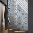 thumbnail image 4 of Ramiter DIY 1Set 10PC 3D Tile Sticker Vintage Pattern Self Adhesive Waterproof Living Room Wall Sticker Bathroom Wallpaper, 4 of 5