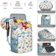thumbnail image 5 of Travel Cooler Bag - White Cartoon Dinosaurs Bones Pattern Camping Beer Cooler Backpack with Bottle Opener- Waterproof Insulated Picnic Backpacks - Cooler Bag for Beach, 5 of 6