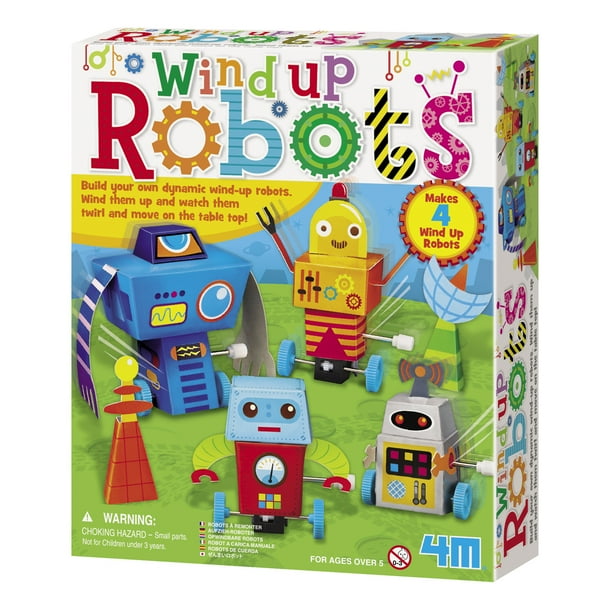 4M Wind Up Robots Kit