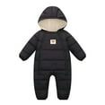 thumbnail image 3 of SYNPOS Infant Boys Girls Winter Snowsuit Jumpsuit Baby Warm Padded Coat Hooded Puffer Jacket Outfit 0-12 Month, 3 of 14